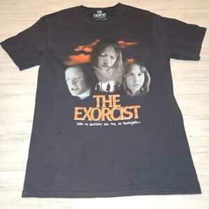 The Exorcist T-shirt Adult Black Graphic Design Size Medium